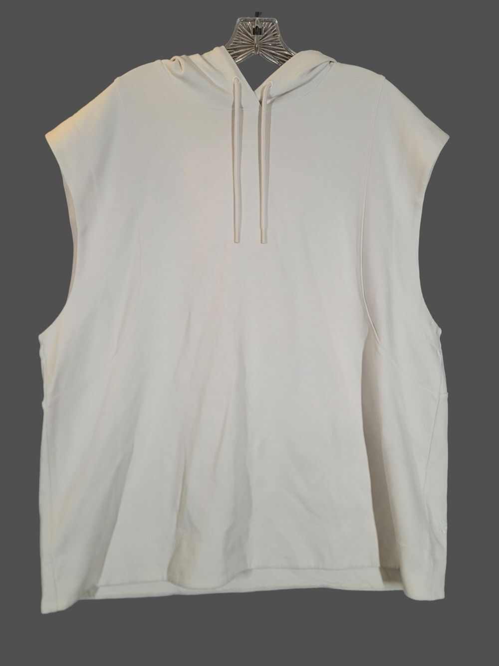 Athleta Sleeveless Hooded Tank White Size XL